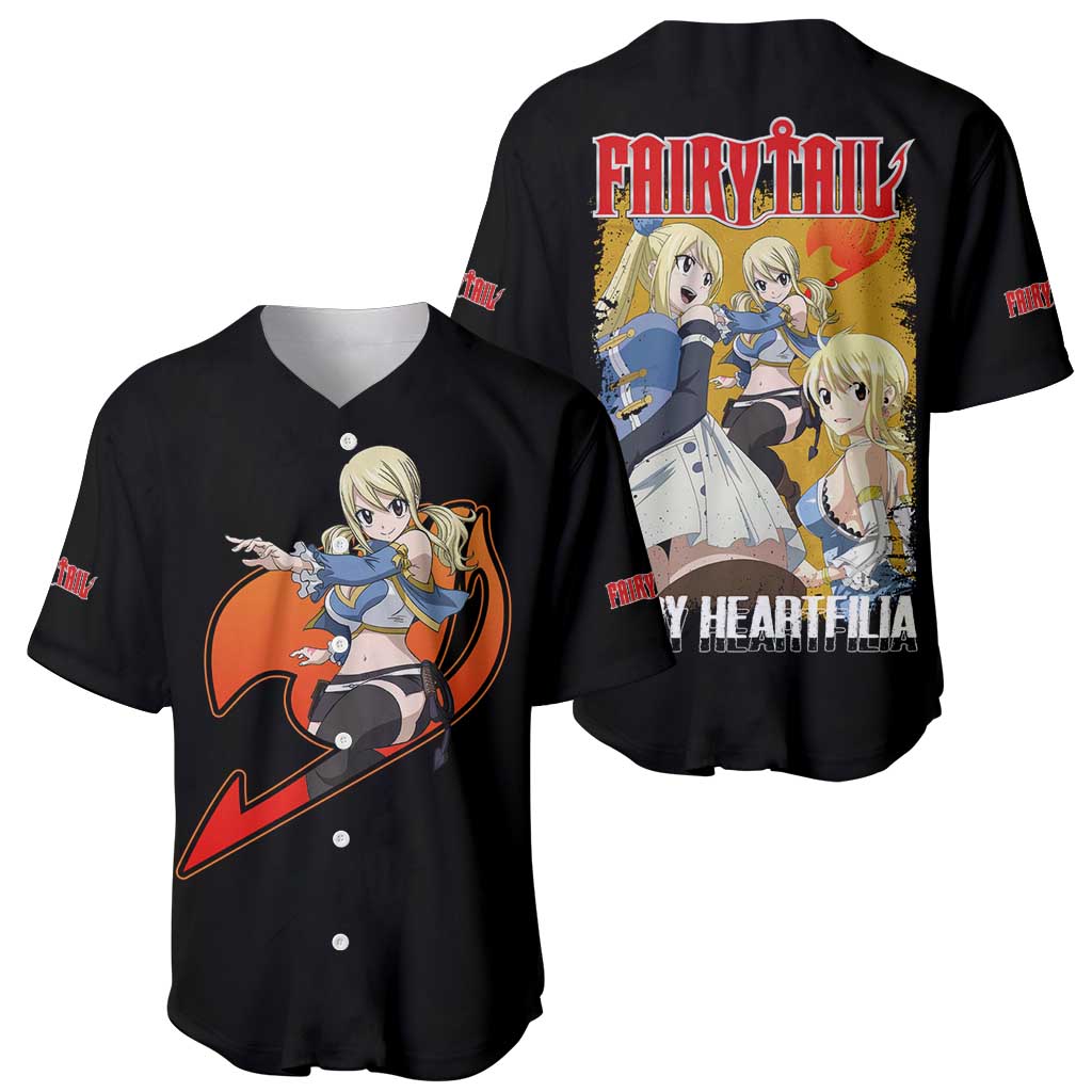 Lucy Heartfilia - Fairy Tail Baseball Jersey Anime Style