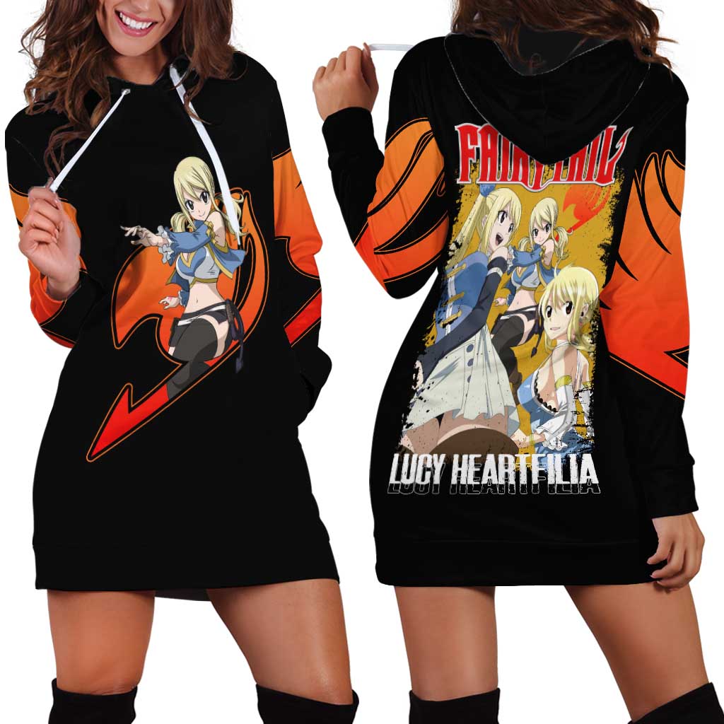 Lucy Heartfilia - Fairy Tail Hoodie Dress Anime Style