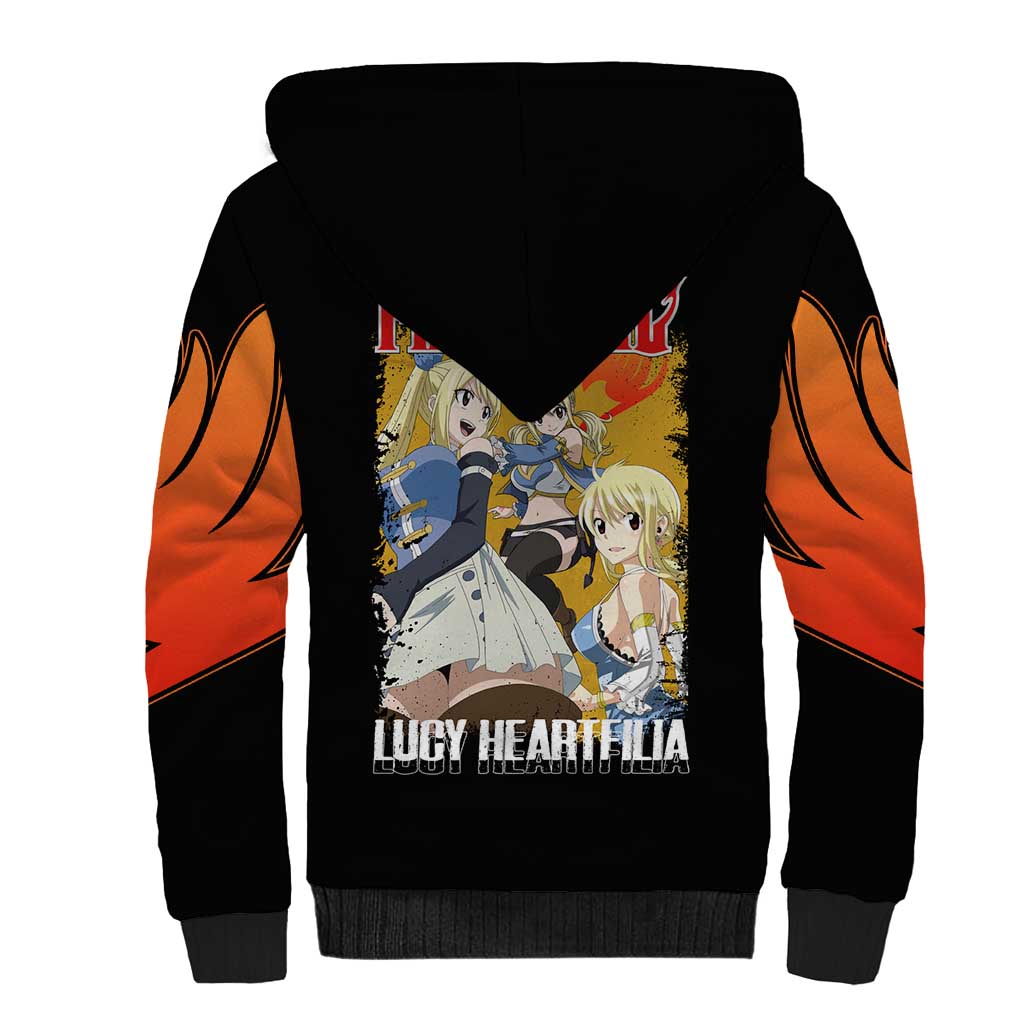 Lucy Heartfilia - Fairy Tail Sherpa Hoodie Anime Style