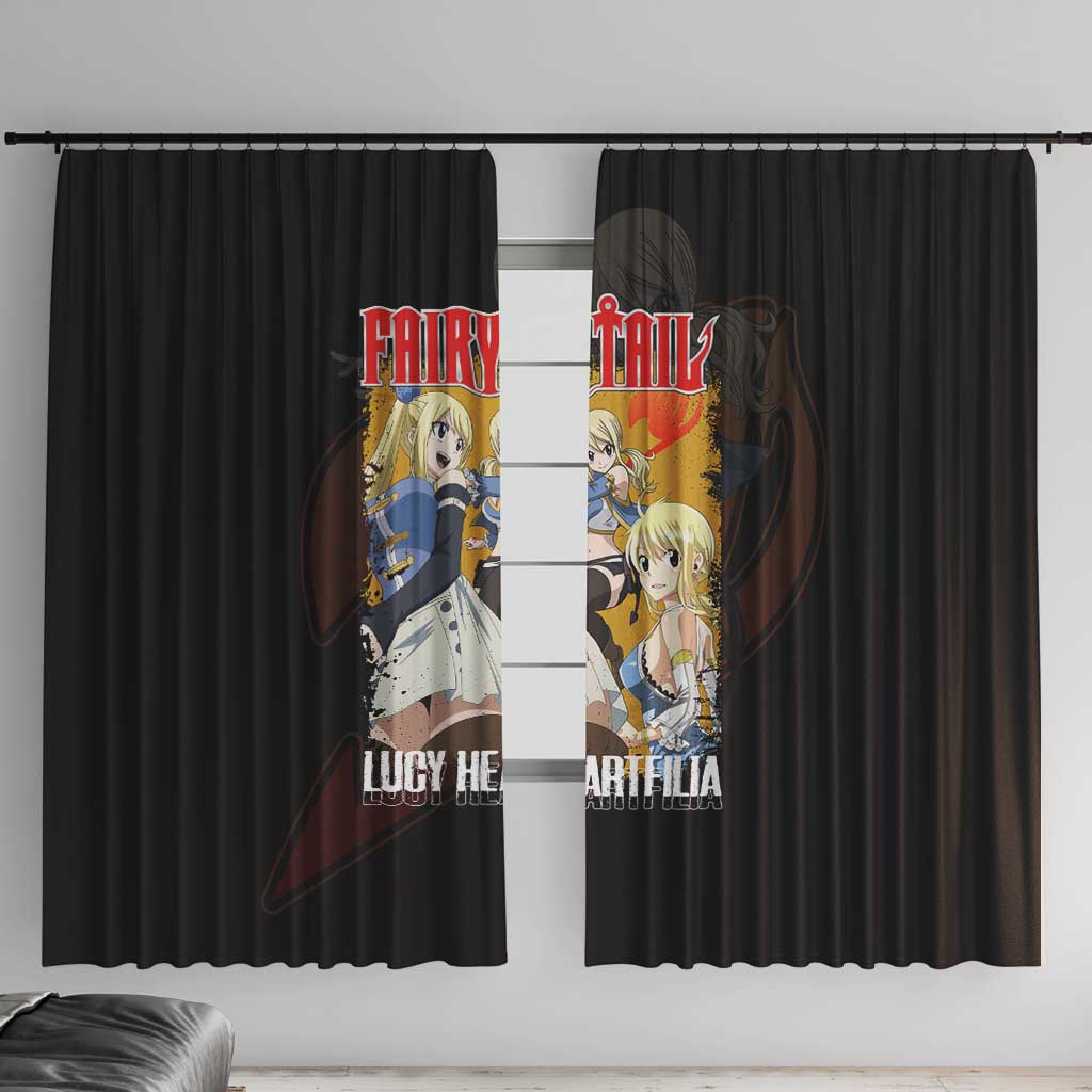 Lucy Heartfilia - Fairy Tail Window Curtain Anime Style