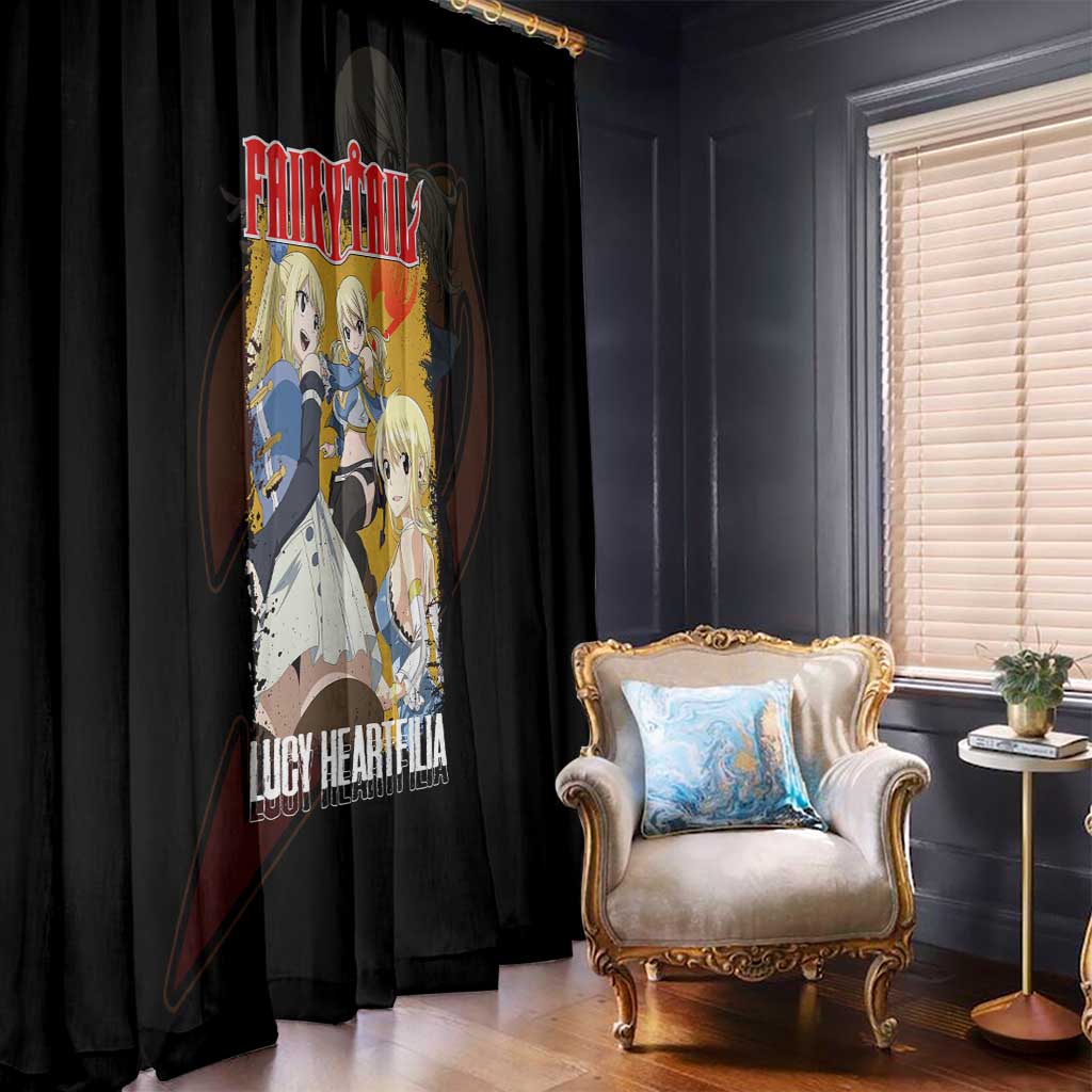 Lucy Heartfilia - Fairy Tail Window Curtain Anime Style
