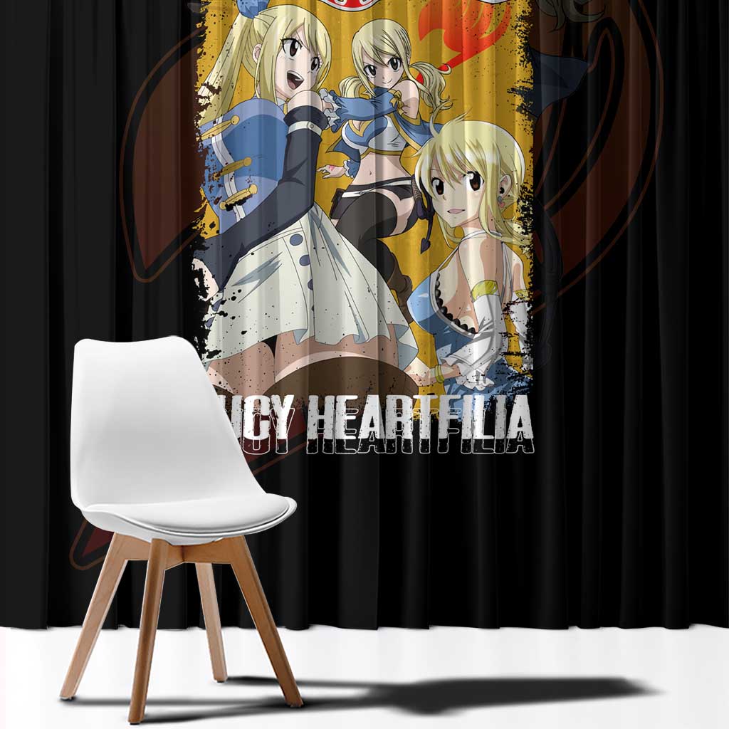 Lucy Heartfilia - Fairy Tail Window Curtain Anime Style