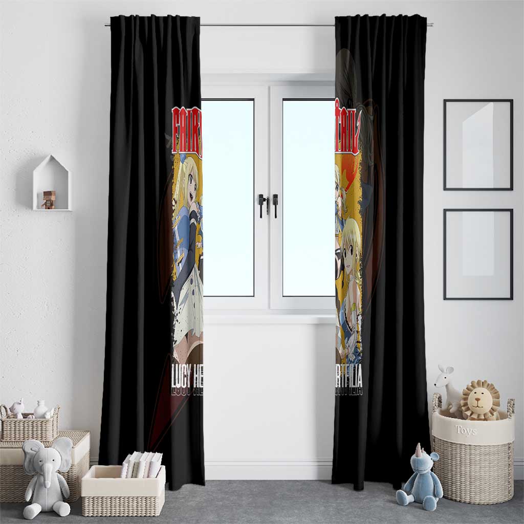 Lucy Heartfilia - Fairy Tail Window Curtain Anime Style