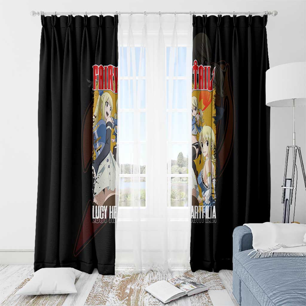 Lucy Heartfilia - Fairy Tail Window Curtain Anime Style