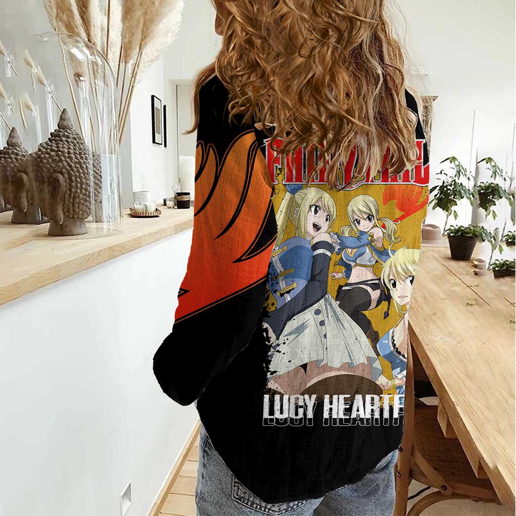 Lucy Heartfilia - Fairy Tail Women Casual Shirt Anime Style