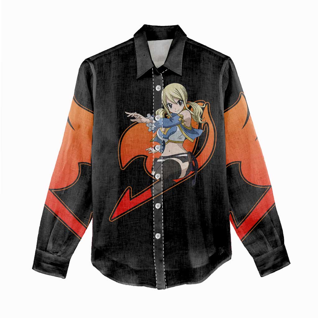 Lucy Heartfilia - Fairy Tail Women Casual Shirt Anime Style