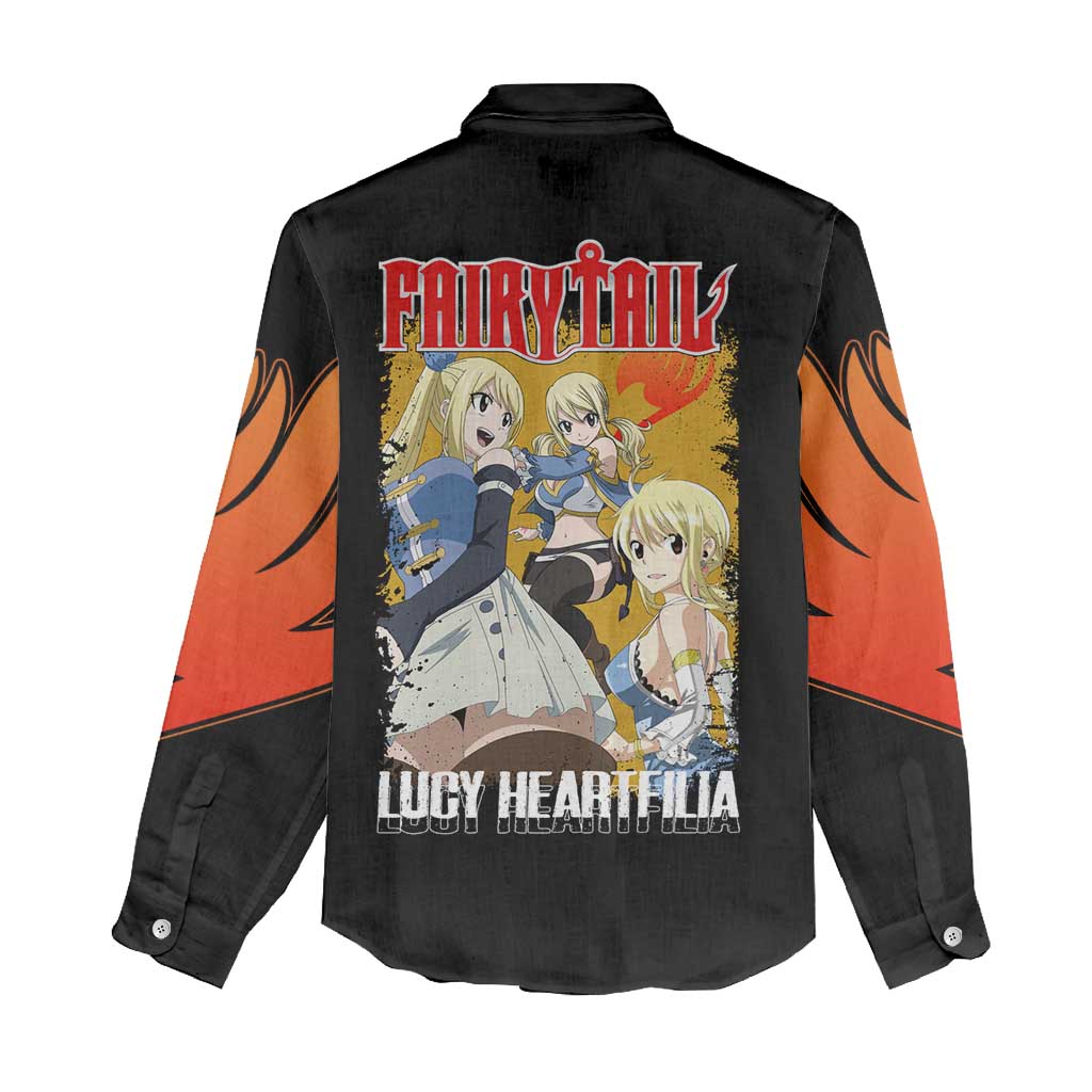 Lucy Heartfilia - Fairy Tail Women Casual Shirt Anime Style