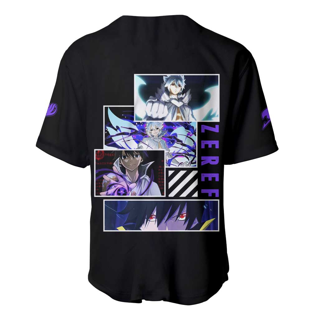 Zeref Dragneel - Fairy Tail Baseball Jersey Anime Style