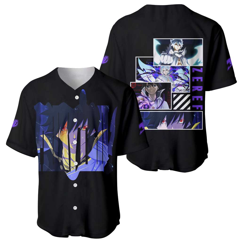 Zeref Dragneel - Fairy Tail Baseball Jersey Anime Style
