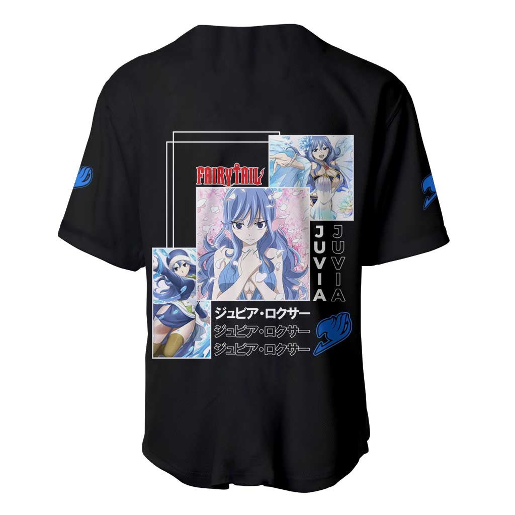 Juvia Lockser - Fairy Tail Baseball Jersey Anime Style