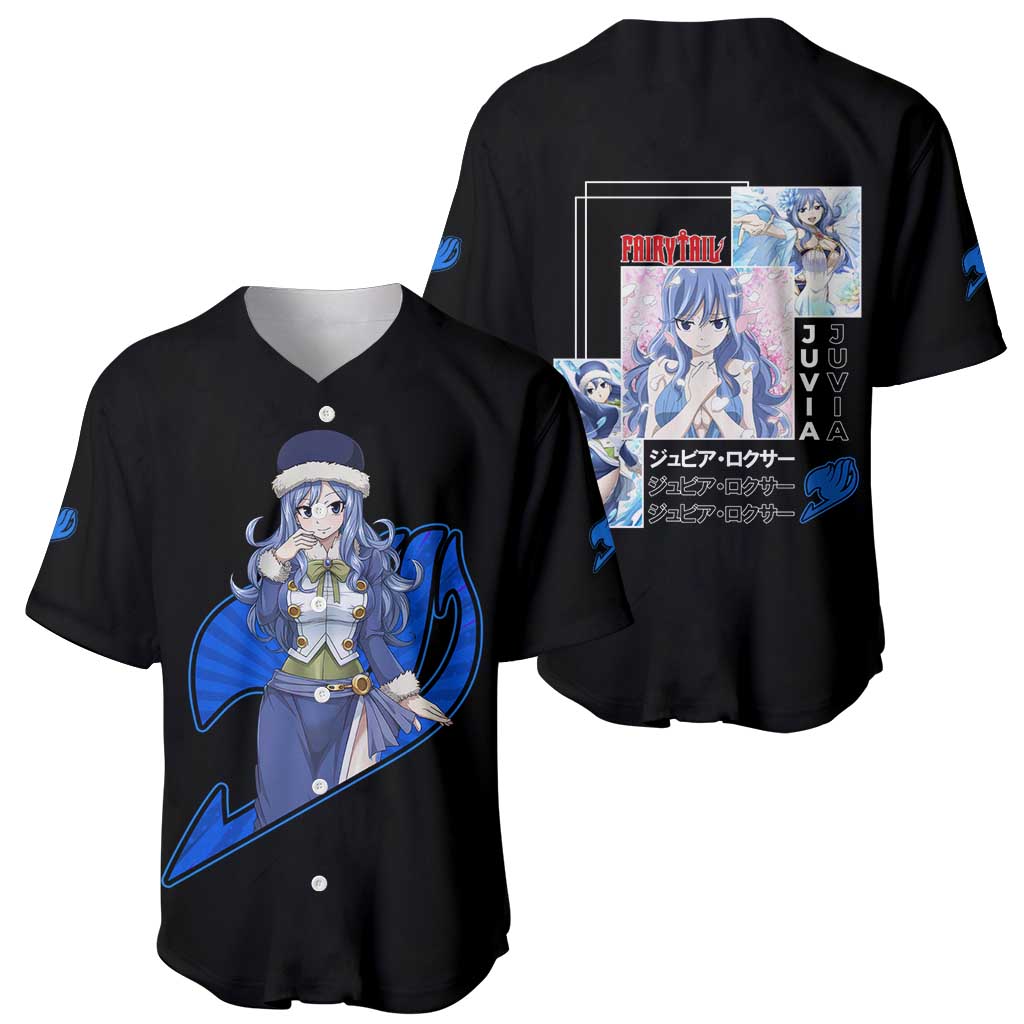 Juvia Lockser - Fairy Tail Baseball Jersey Anime Style
