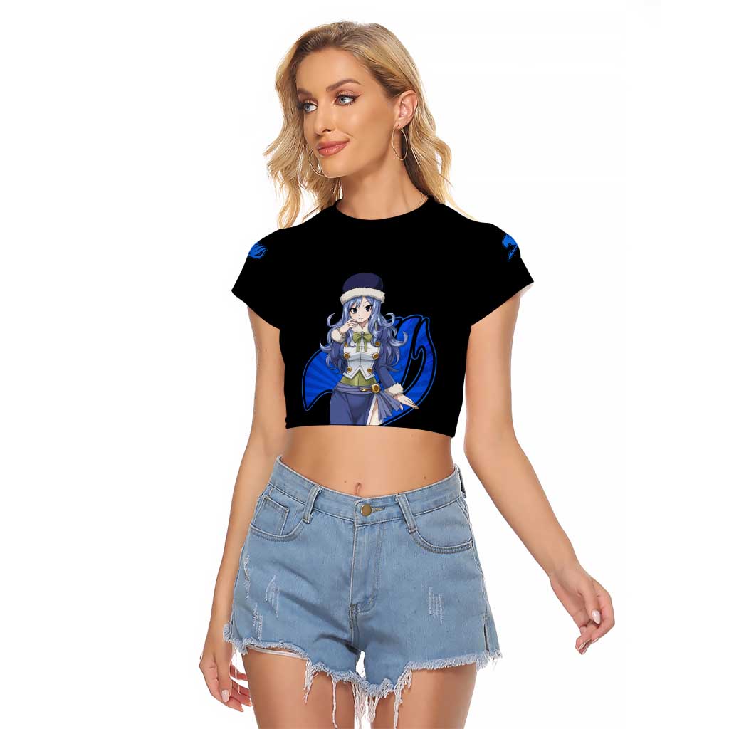 Juvia Lockser - Fairy Tail Raglan Cropped T Shirt Anime Style