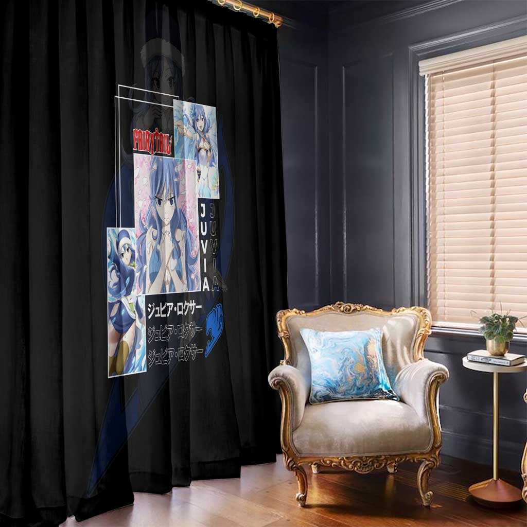 Juvia Lockser - Fairy Tail Window Curtain Anime Style