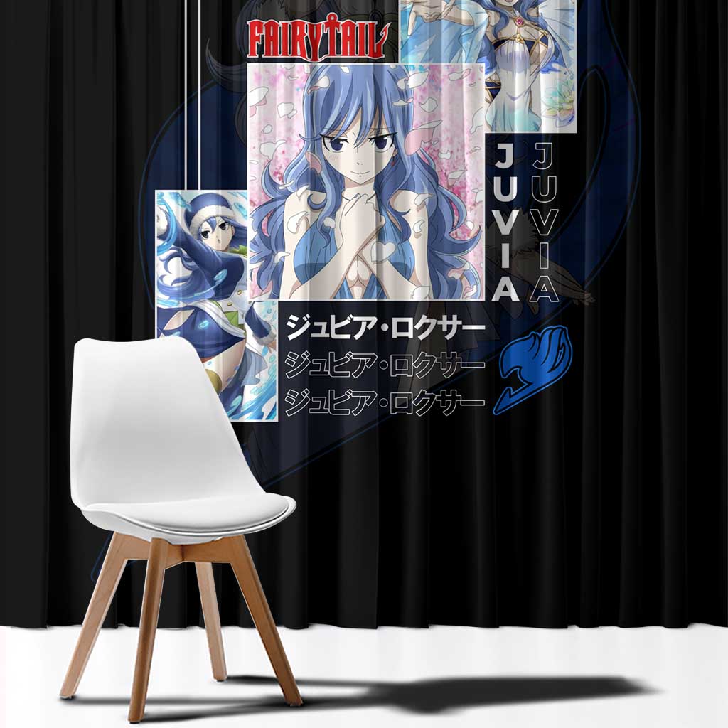 Juvia Lockser - Fairy Tail Window Curtain Anime Style