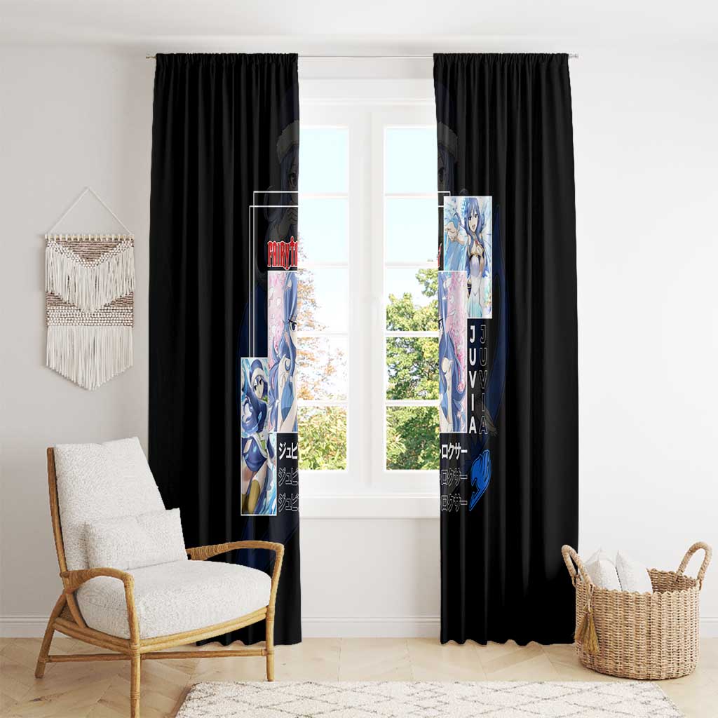 Juvia Lockser - Fairy Tail Window Curtain Anime Style