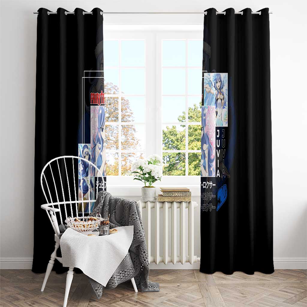Juvia Lockser - Fairy Tail Window Curtain Anime Style