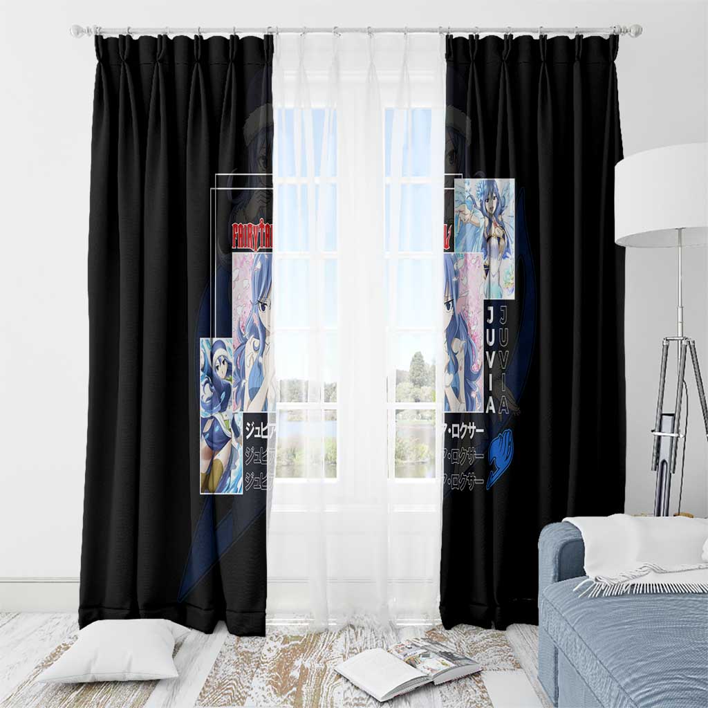 Juvia Lockser - Fairy Tail Window Curtain Anime Style