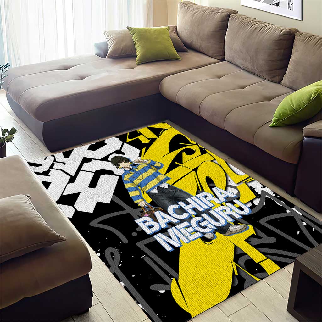 Bachira Meguru Blue Lock Area Rug Graffiti Street Anime Style