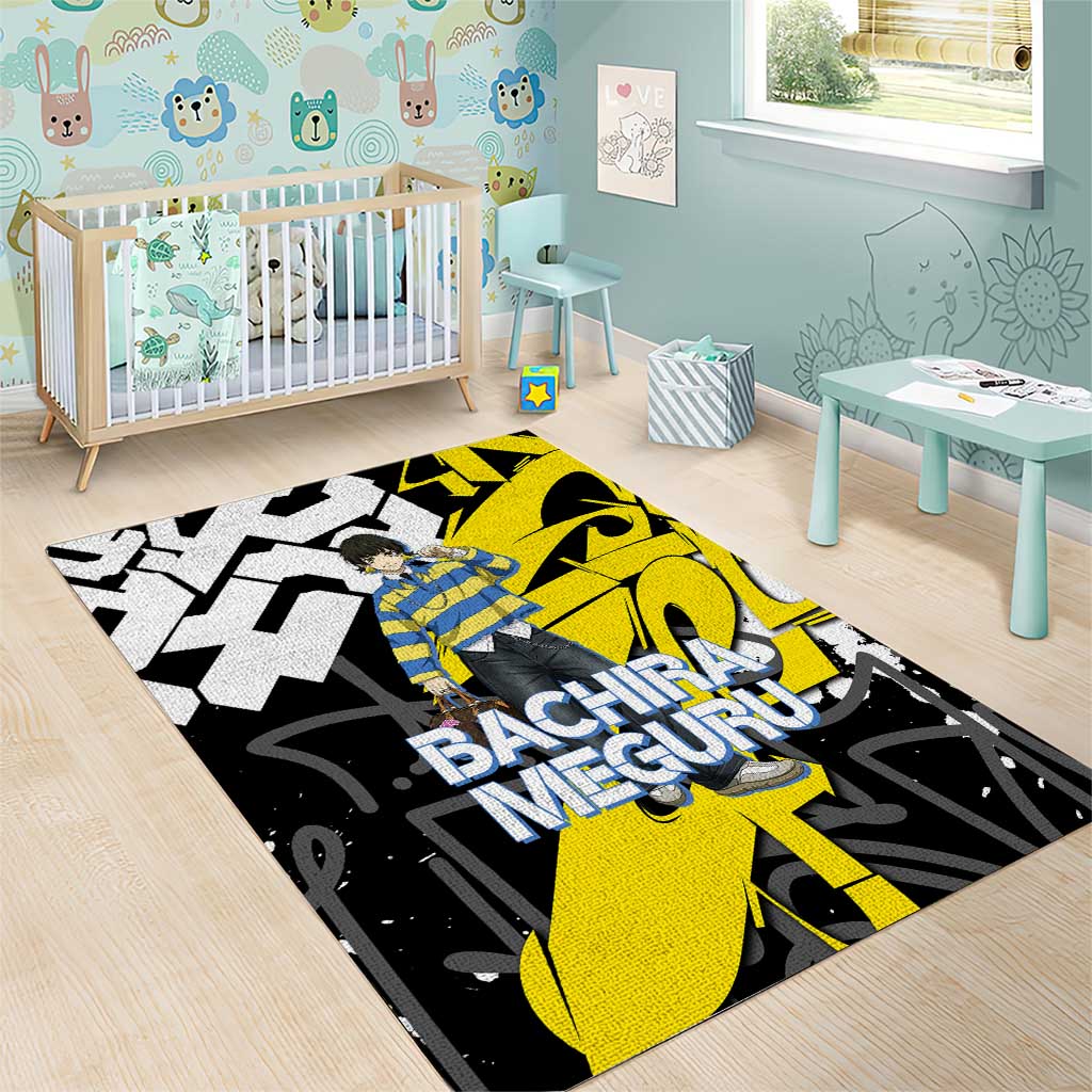 Bachira Meguru Blue Lock Area Rug Graffiti Street Anime Style