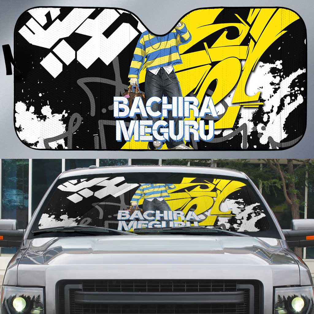 Bachira Meguru Blue Lock Auto Sun Shade Graffiti Street Anime Style