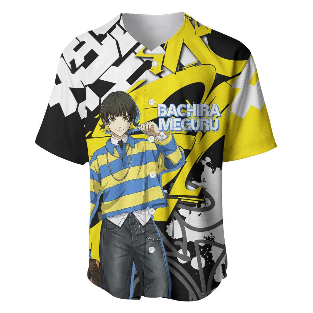 Bachira Meguru Blue Lock Baseball Jersey Graffiti Street Anime Style