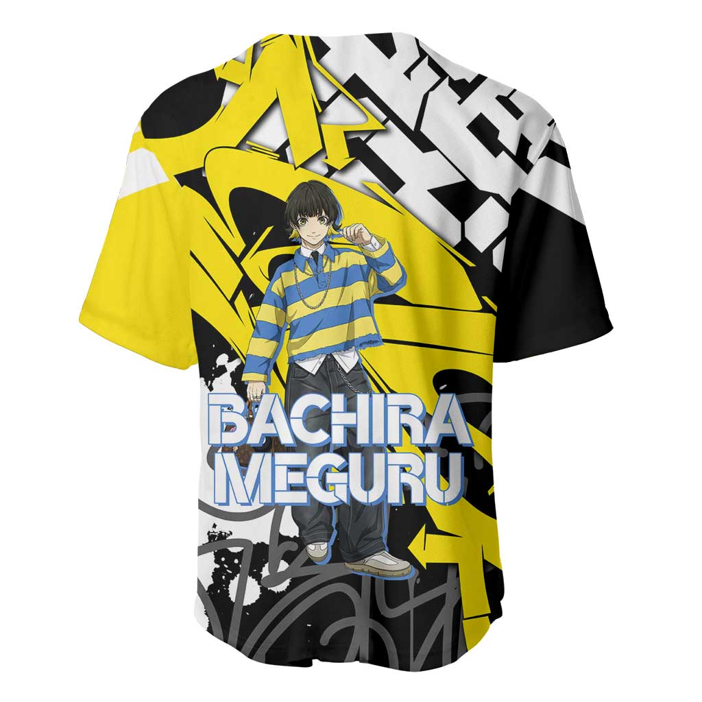Bachira Meguru Blue Lock Baseball Jersey Graffiti Street Anime Style