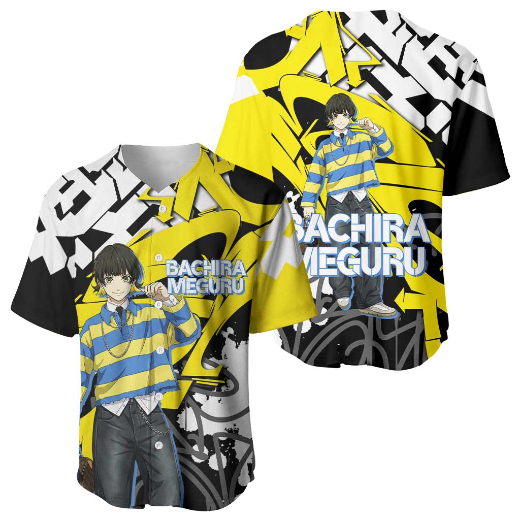Bachira Meguru Blue Lock Baseball Jersey Graffiti Street Anime Style