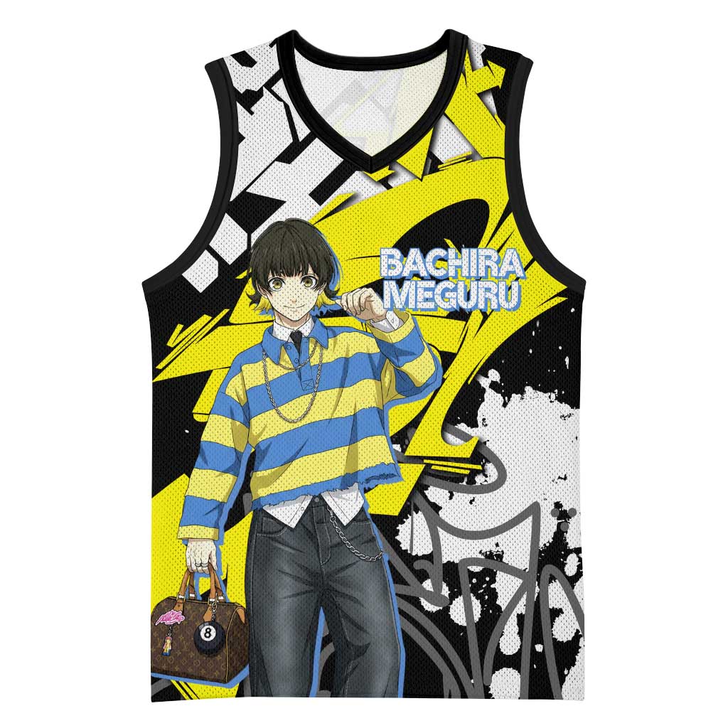 Bachira Meguru Blue Lock Basketball Jersey Graffiti Street Anime Style