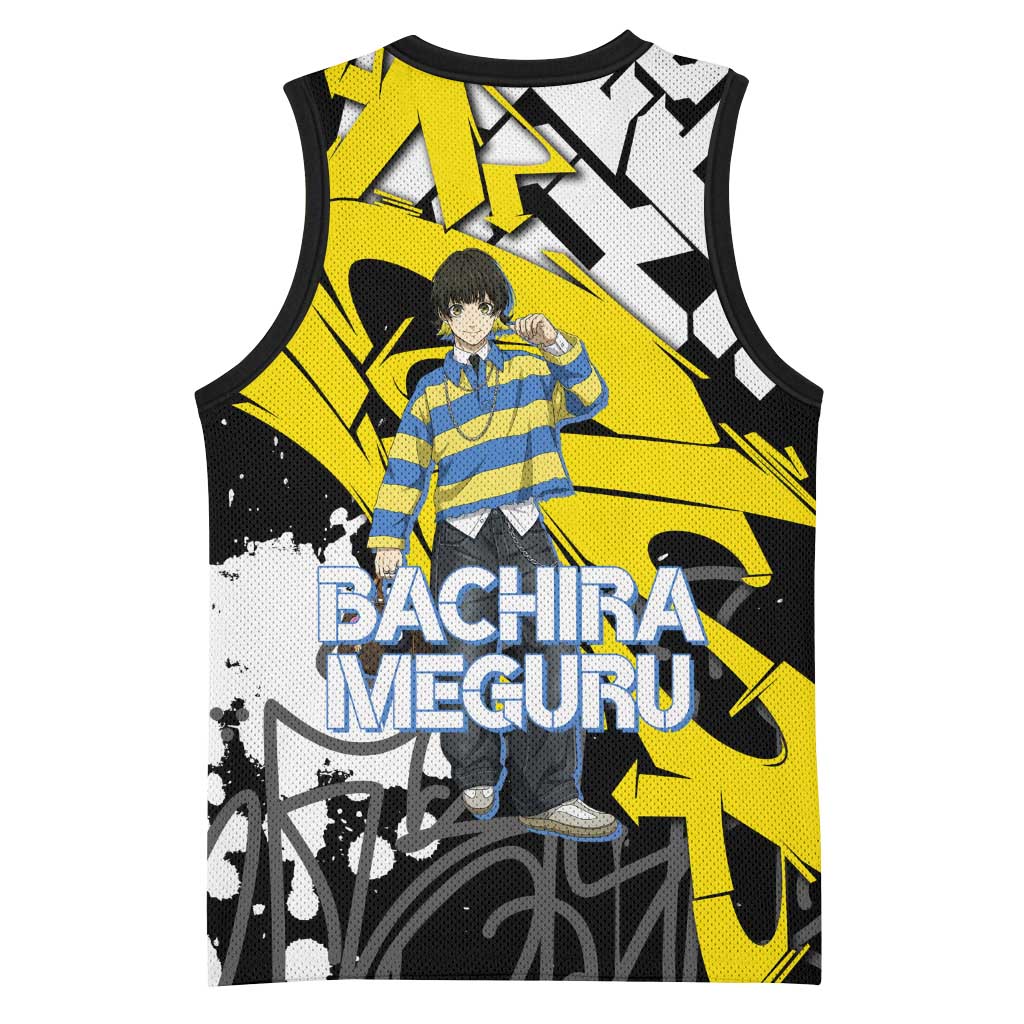 Bachira Meguru Blue Lock Basketball Jersey Graffiti Street Anime Style
