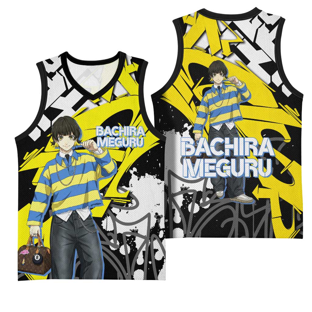 Bachira Meguru Blue Lock Basketball Jersey Graffiti Street Anime Style