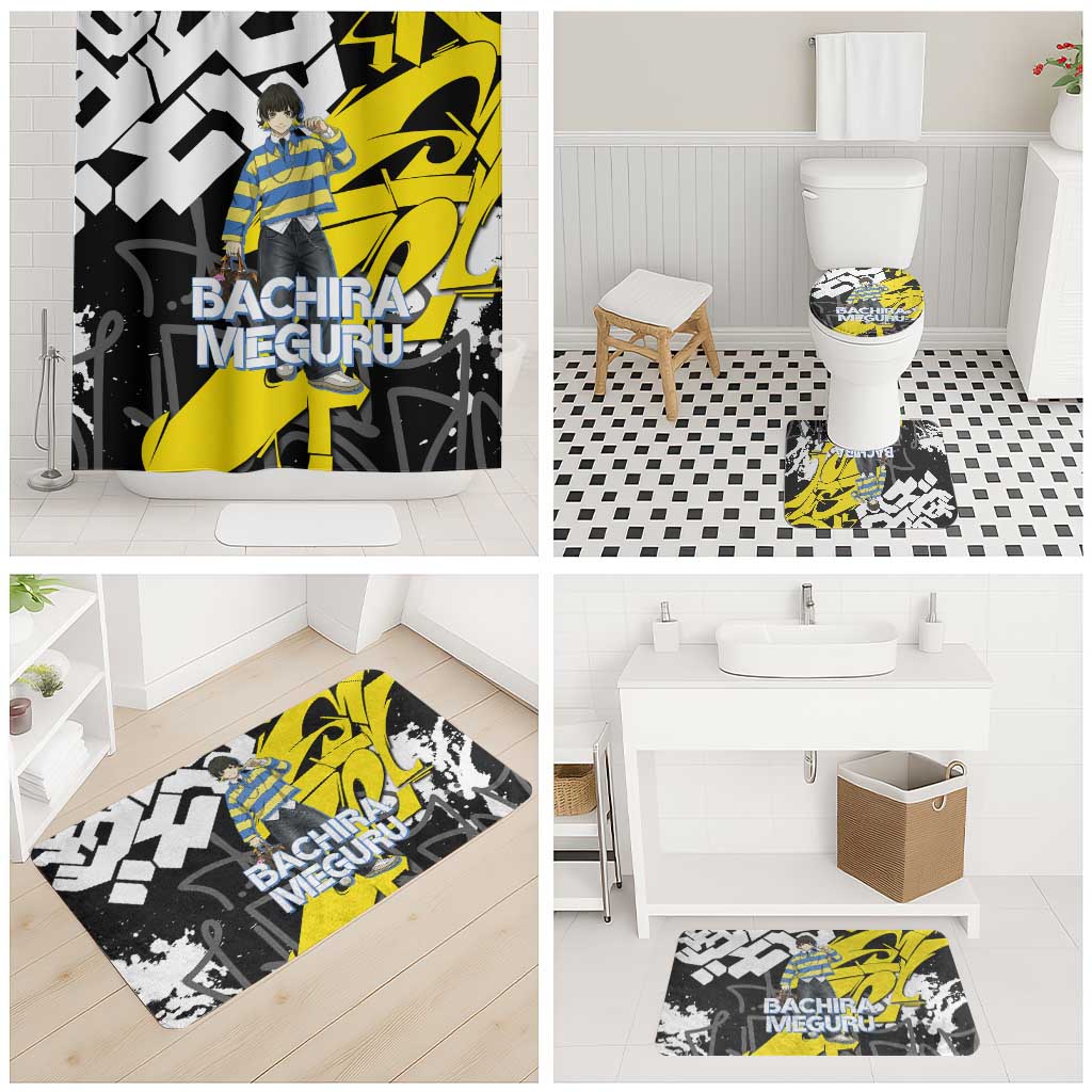 Bachira Meguru Blue Lock Bathroom Set Graffiti Street Anime Style