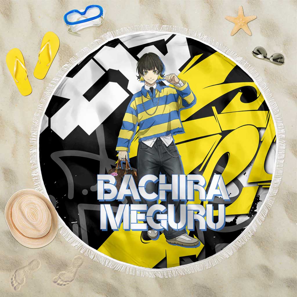 Bachira Meguru Blue Lock Beach Blanket Graffiti Street Anime Style