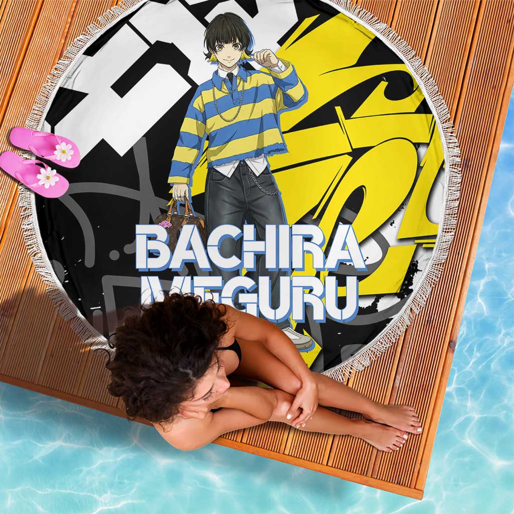 Bachira Meguru Blue Lock Beach Blanket Graffiti Street Anime Style