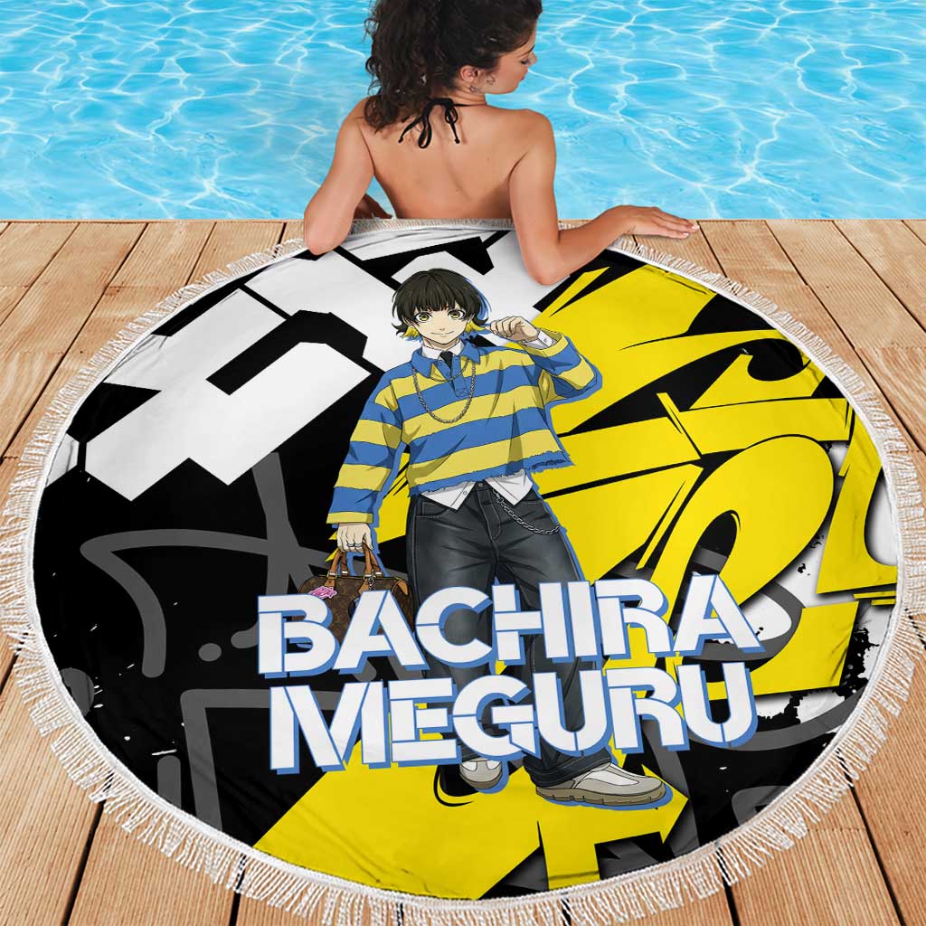 Bachira Meguru Blue Lock Beach Blanket Graffiti Street Anime Style