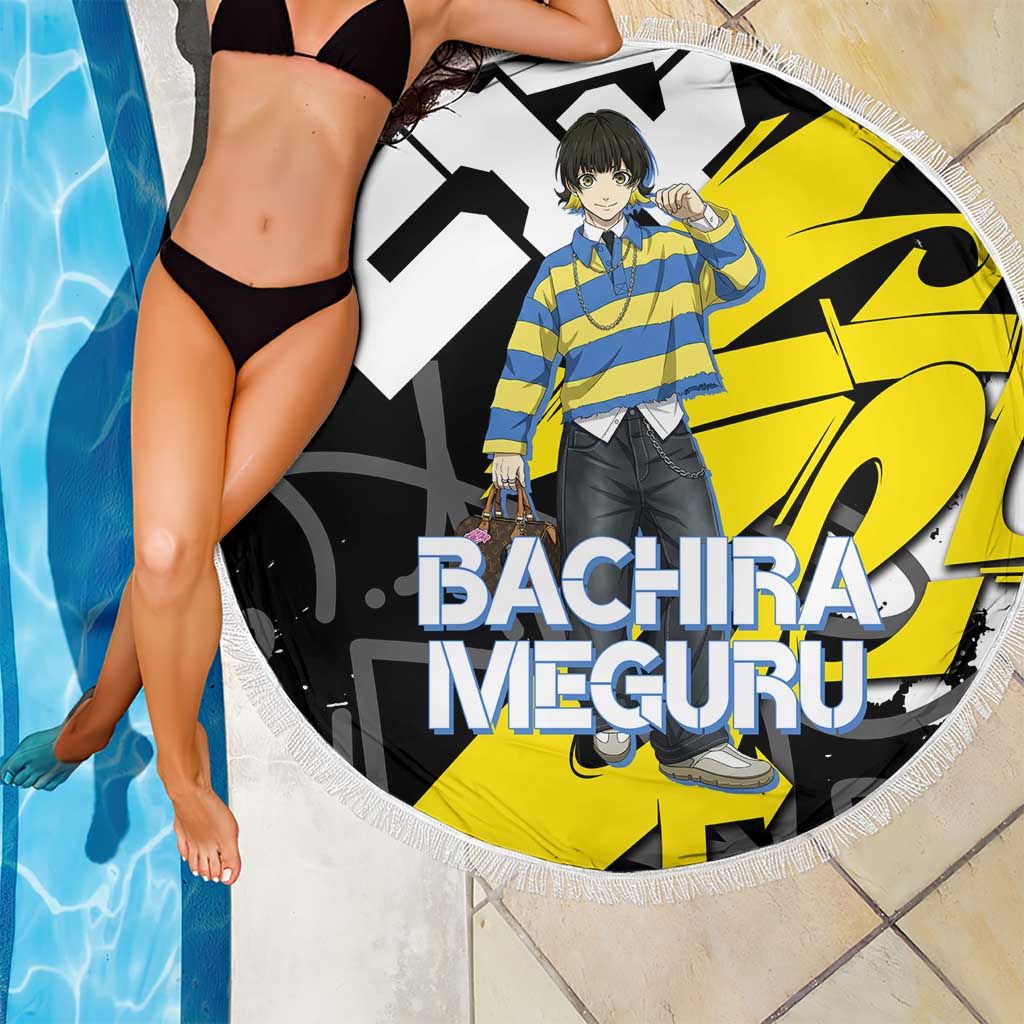 Bachira Meguru Blue Lock Beach Blanket Graffiti Street Anime Style