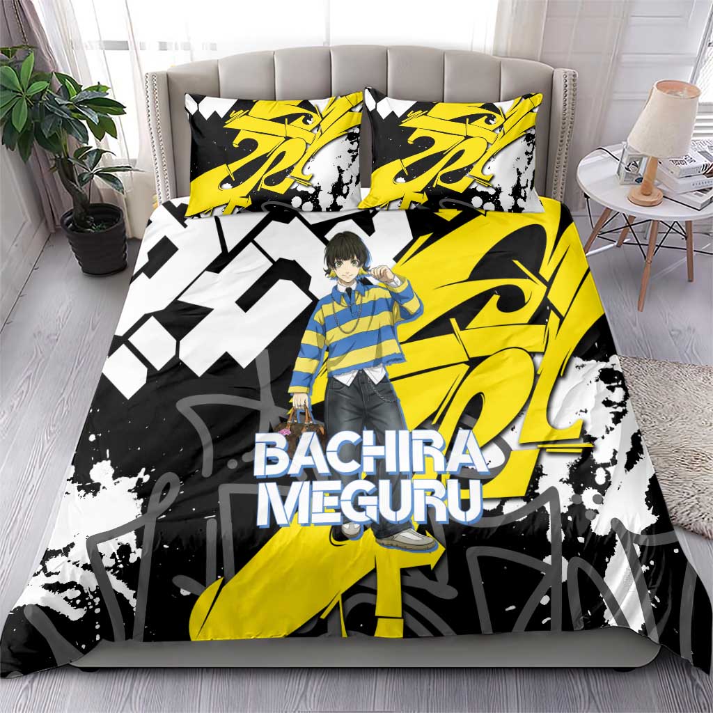 Bachira Meguru Blue Lock Bedding Set Graffiti Street Anime Style