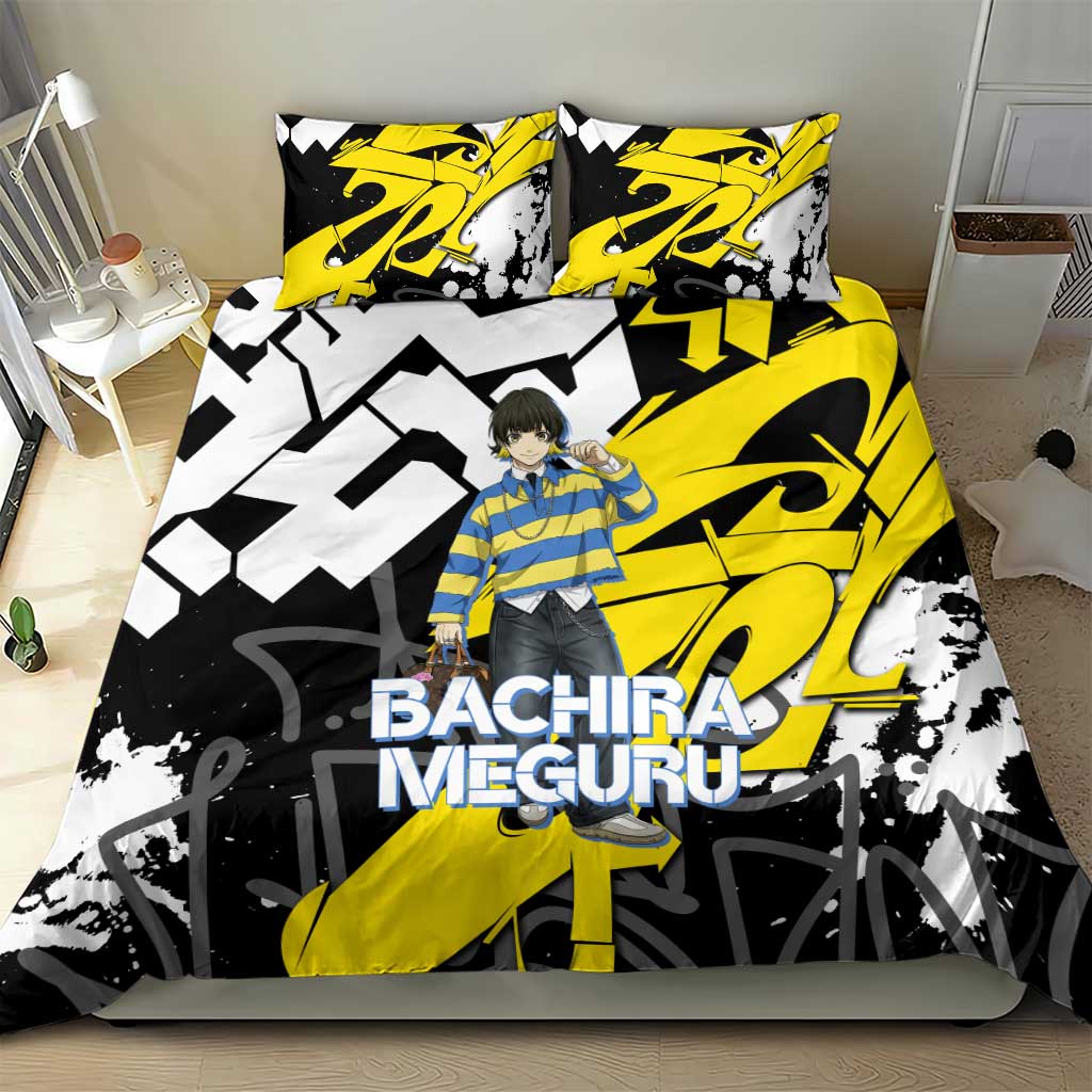 Bachira Meguru Blue Lock Bedding Set Graffiti Street Anime Style