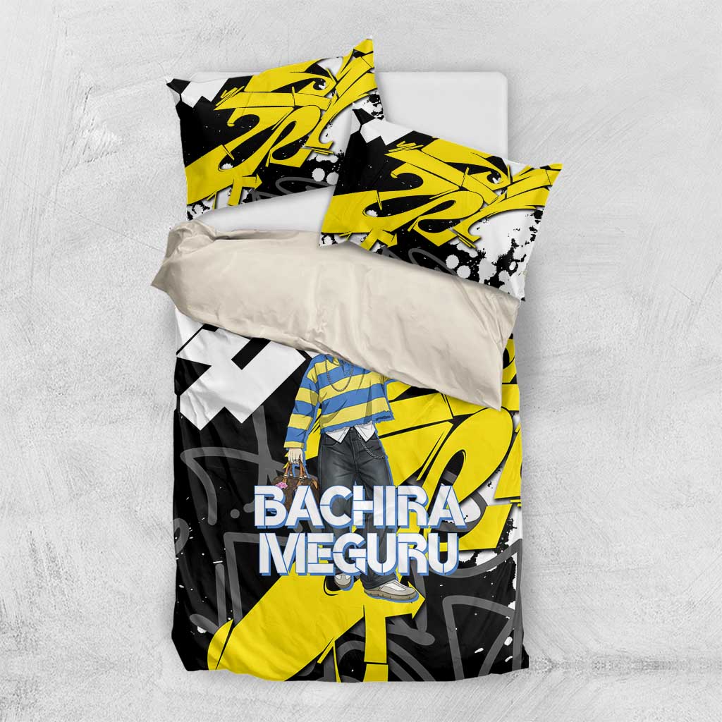 Bachira Meguru Blue Lock Bedding Set Graffiti Street Anime Style