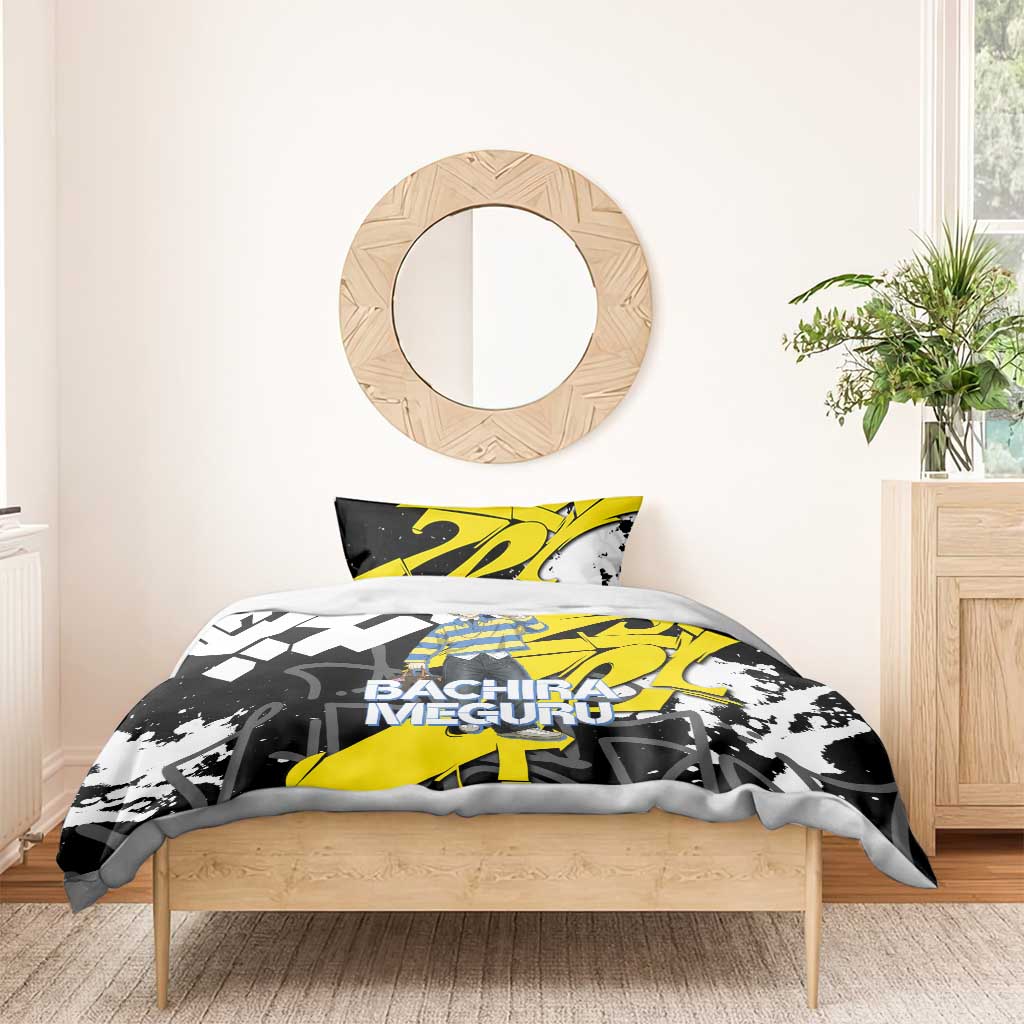 Bachira Meguru Blue Lock Bedding Set Graffiti Street Anime Style