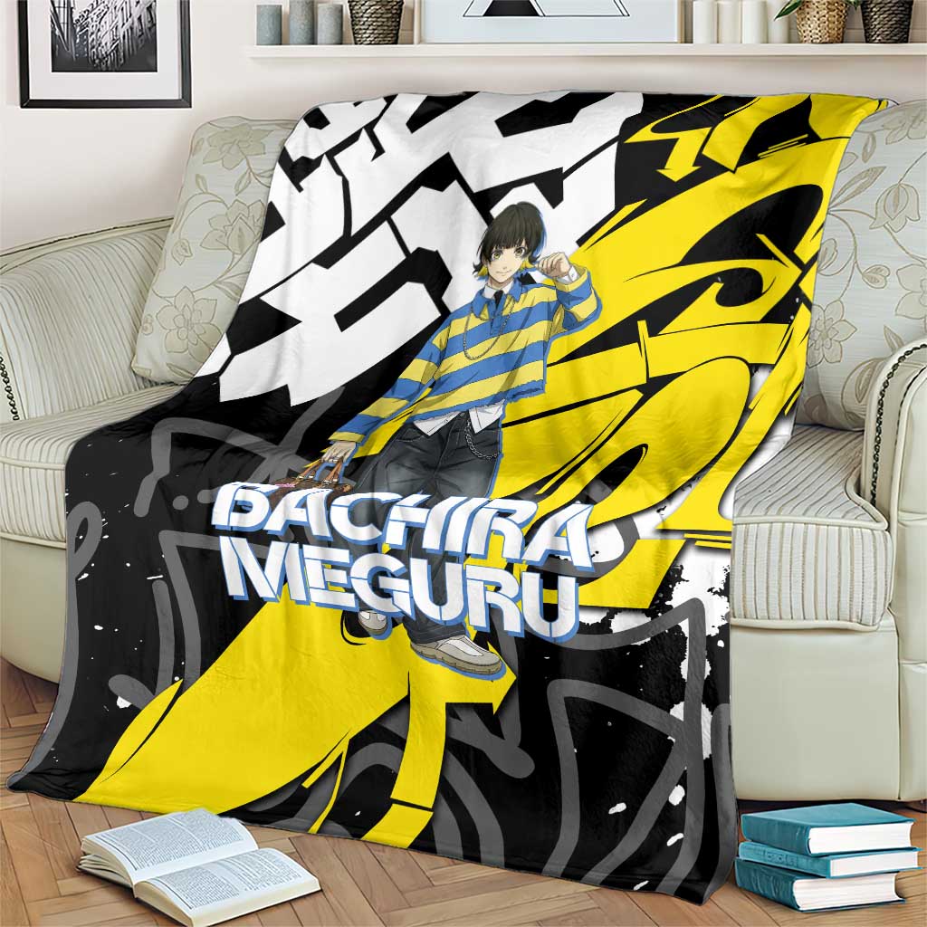 Bachira Meguru Blue Lock Blanket Graffiti Street Anime Style