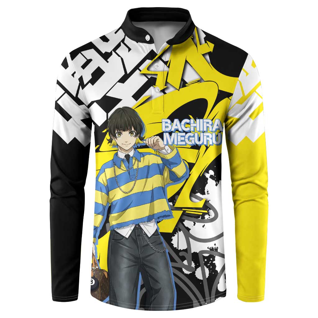 Bachira Meguru Blue Lock Button Sweatshirt Graffiti Street Anime Style