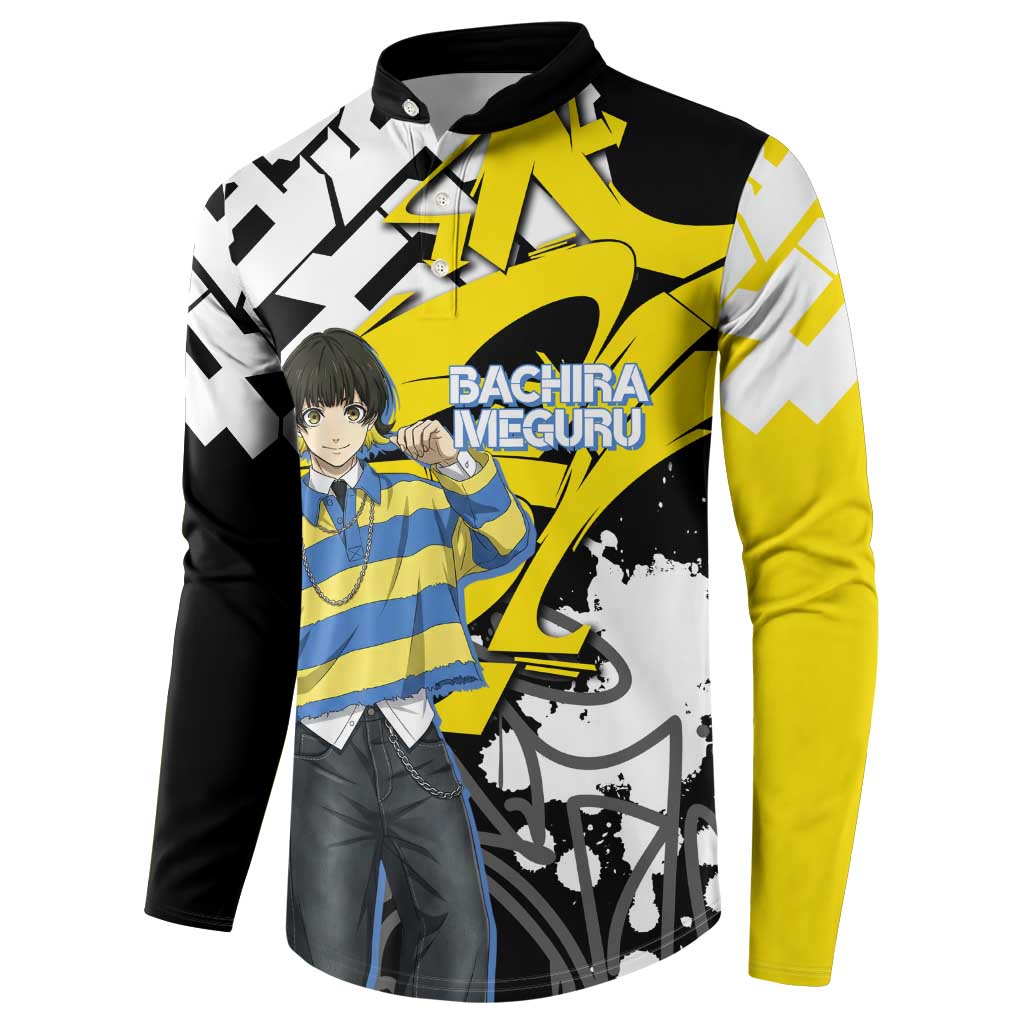 Bachira Meguru Blue Lock Button Sweatshirt Graffiti Street Anime Style