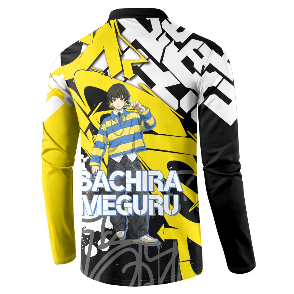 Bachira Meguru Blue Lock Button Sweatshirt Graffiti Street Anime Style