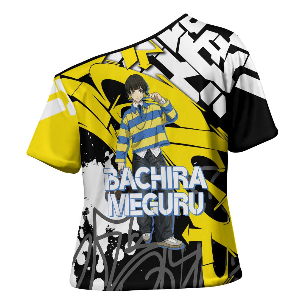 Bachira Meguru Blue Lock Cross Shoulder Shirt Graffiti Street Anime Style