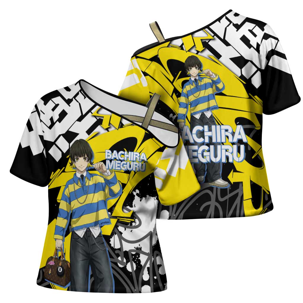 Bachira Meguru Blue Lock Cross Shoulder Shirt Graffiti Street Anime Style
