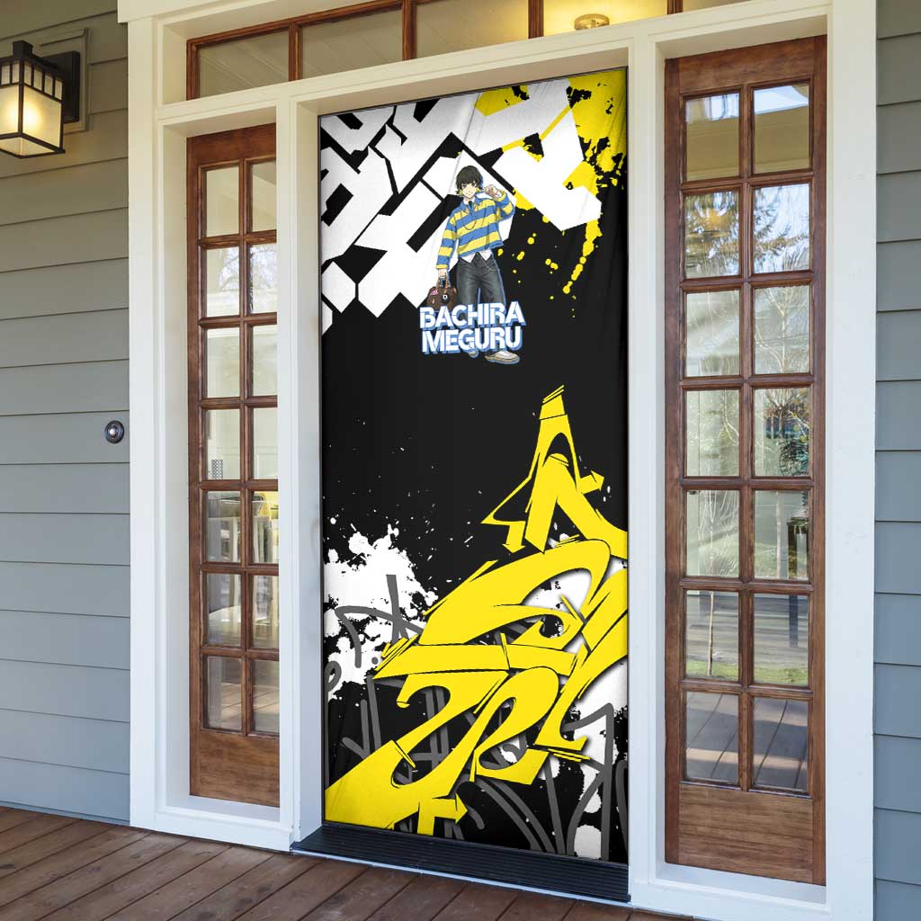 Bachira Meguru Blue Lock Door Cover Graffiti Street Anime Style