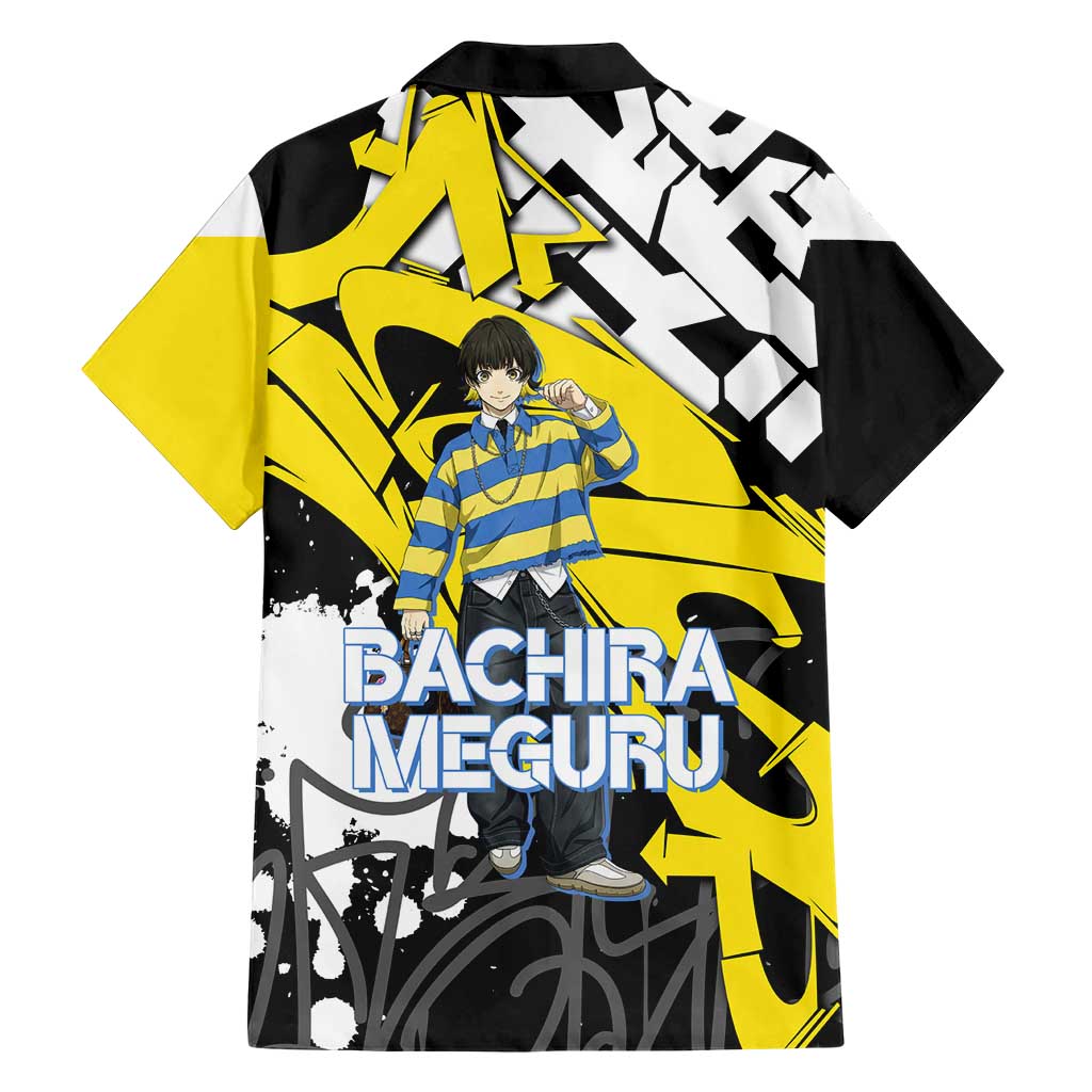 Bachira Meguru Blue Lock Family Matching Short Sleeve Bodycon Dress and Hawaiian Shirt Graffiti Street Anime Style