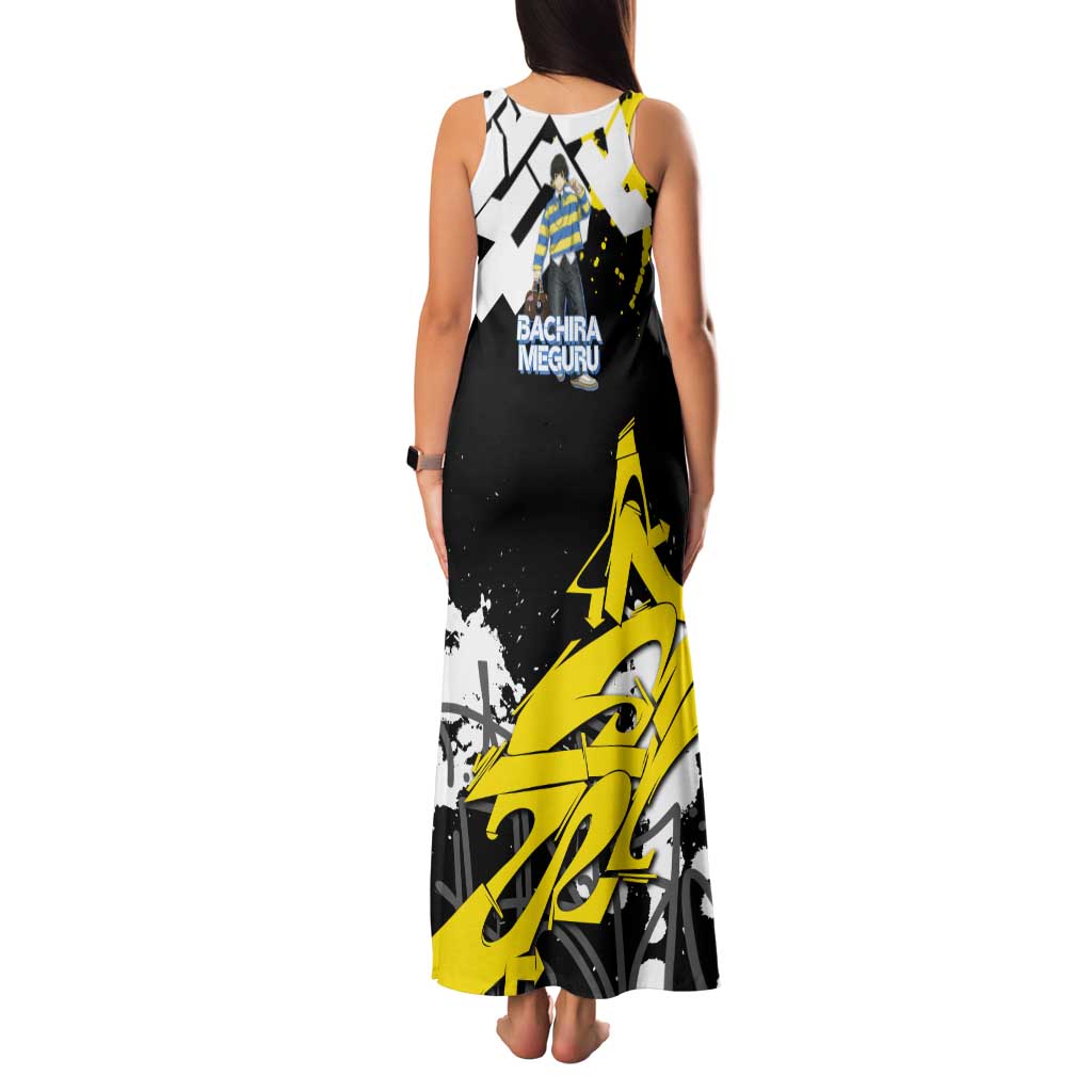 Bachira Meguru Blue Lock Family Matching Tank Maxi Dress and Hawaiian Shirt Graffiti Street Anime Style
