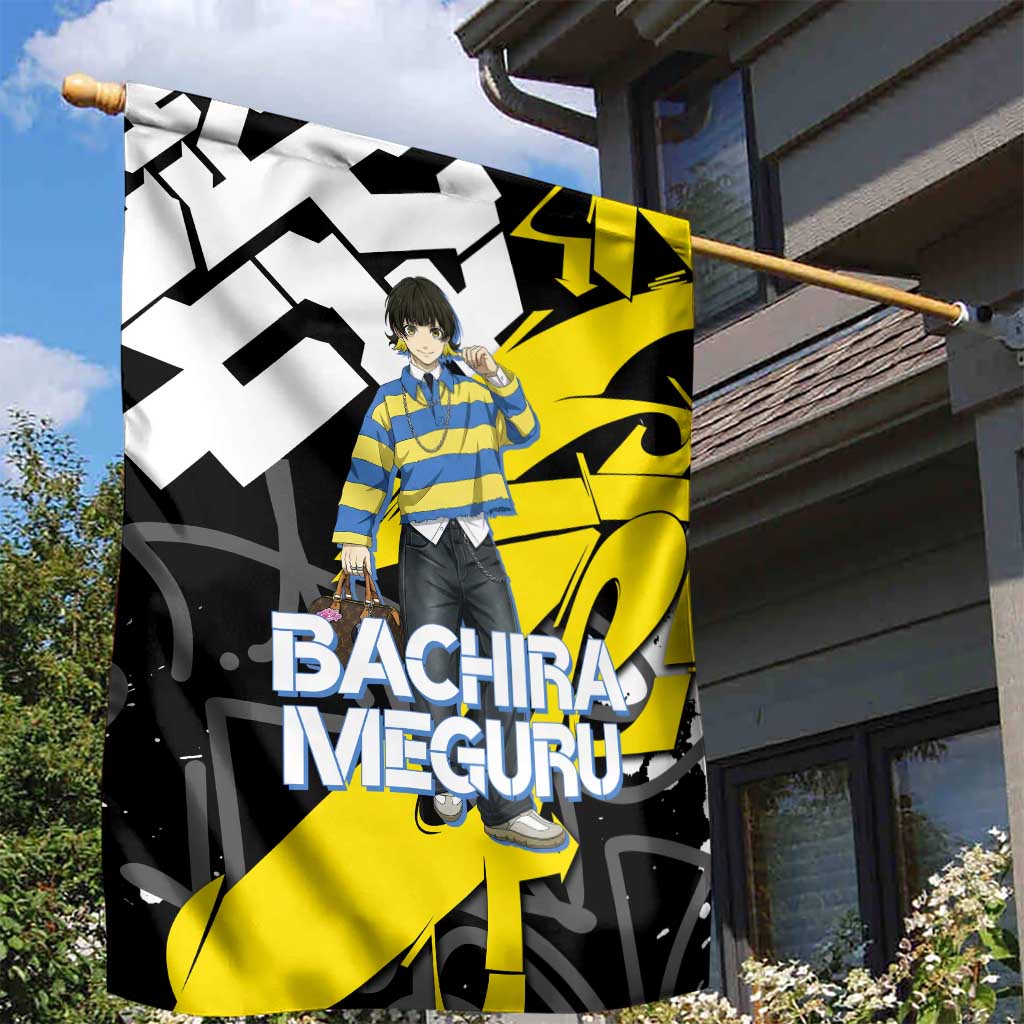 Bachira Meguru Blue Lock Garden Flag Graffiti Street Anime Style