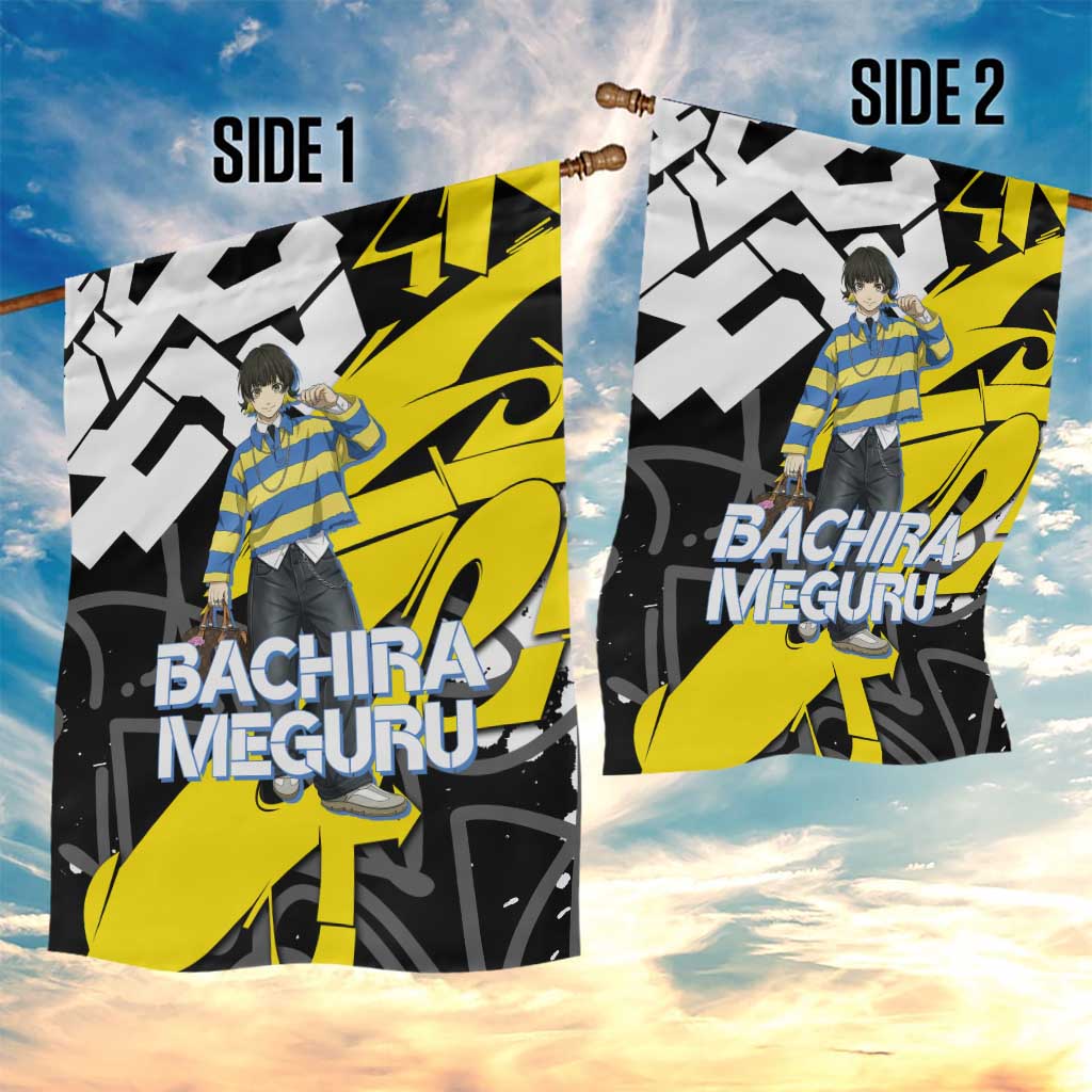 Bachira Meguru Blue Lock Garden Flag Graffiti Street Anime Style